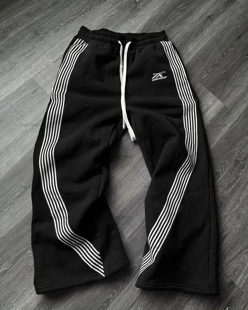 Noir Striped Pants