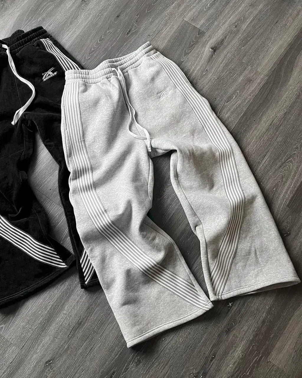 Noir Striped Pants