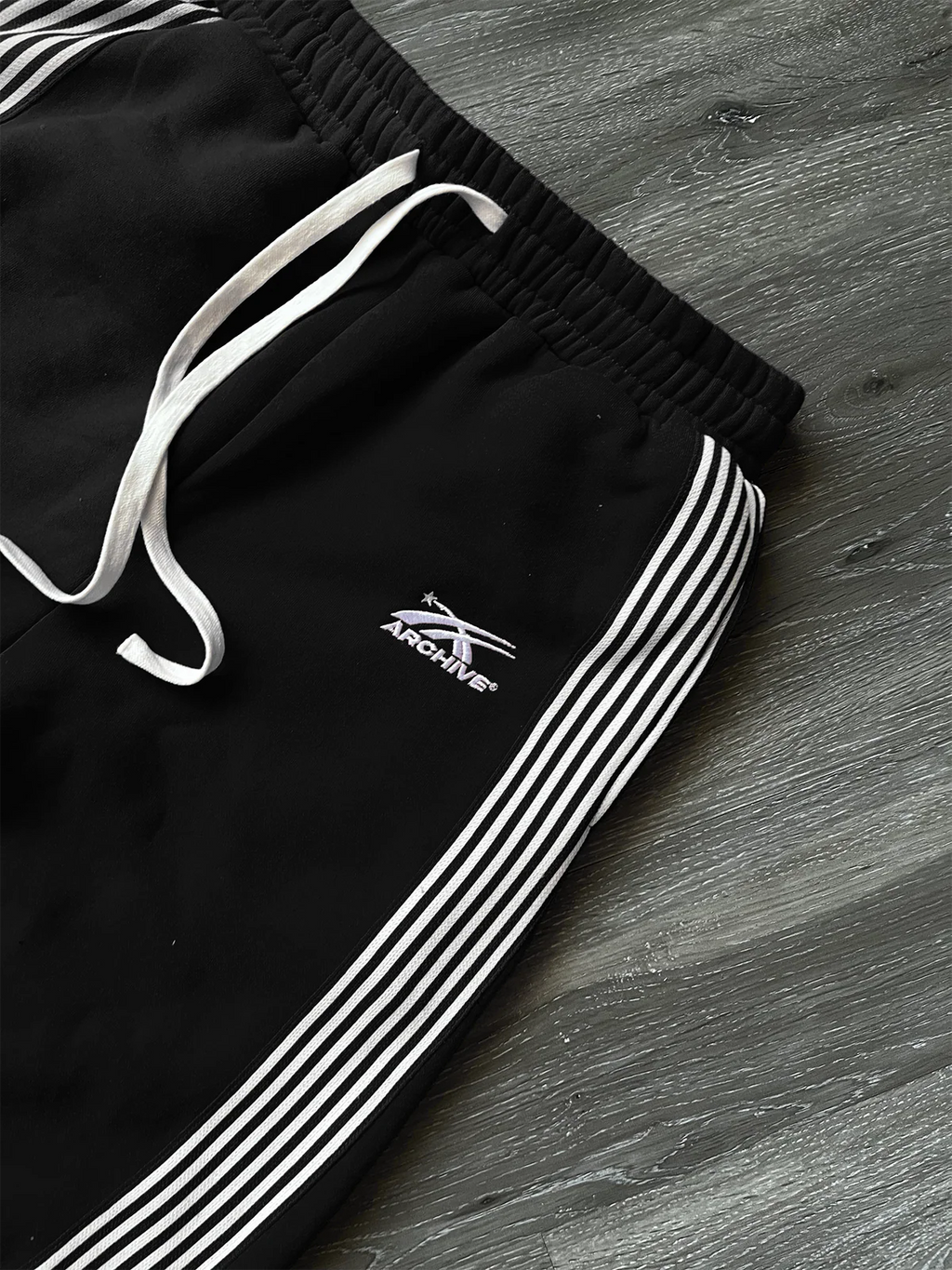 Noir Striped Pants
