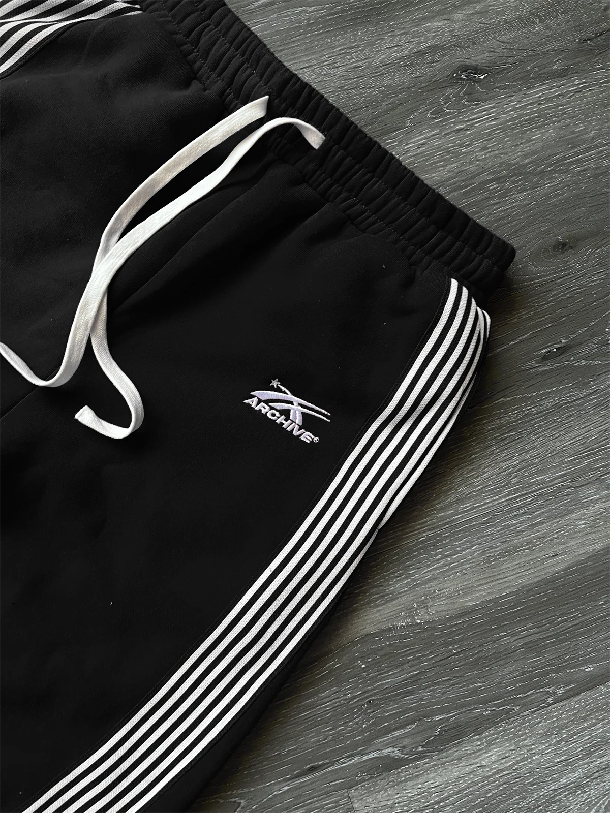 Noir Striped Pants